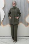 Sahra Pantolonlu Takım  Haki