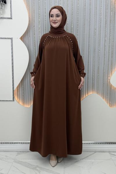 Selvinaz Elbise Kahverengi