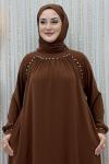 Selvinaz Elbise Kahverengi