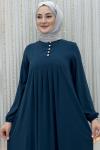 Serenay Elbise Petrol Mavisi