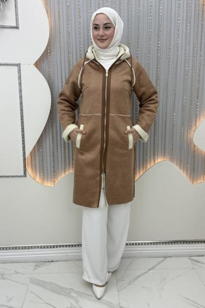 Şimal Kürk Kaban Kahverengi