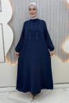 Vegan Elbise Lacivert