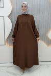 Vegan Elbise Kahverengi