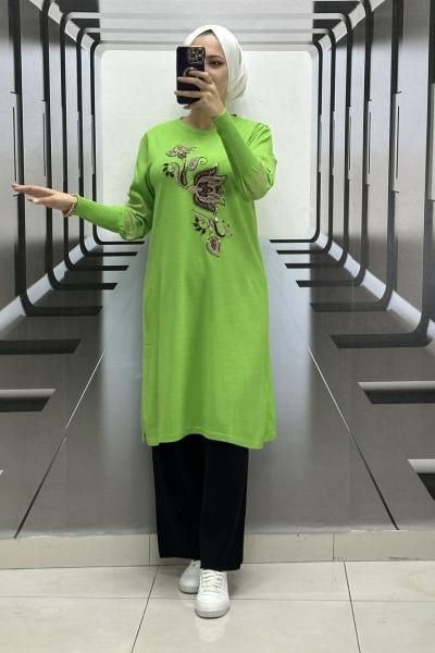 Violet triko takım Fıstık Yeşili