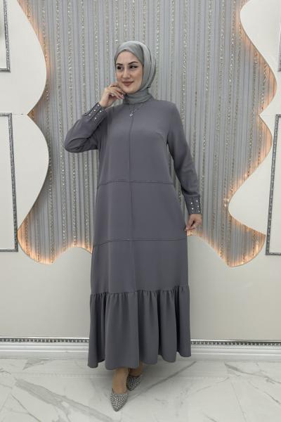 Vira elbise Gri