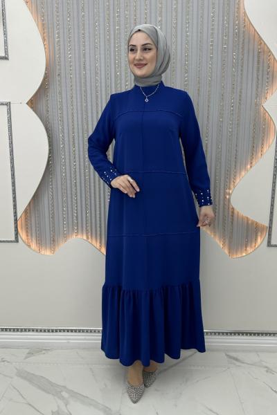 Vira elbise Saks Mavisi