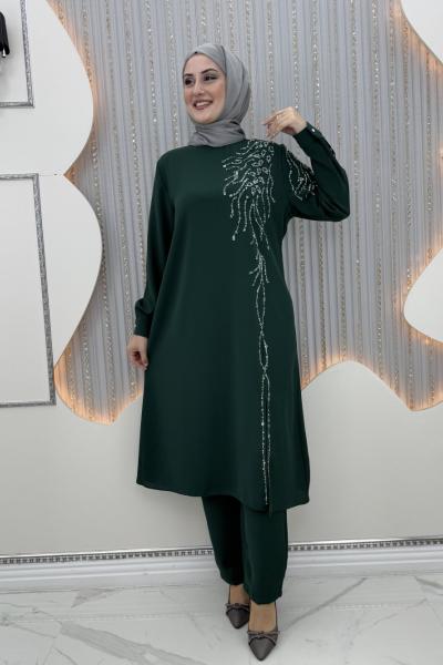 Yakut Taşlı Takım Zümrüt