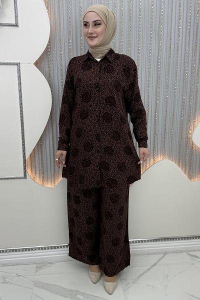 Yaprak 2’li Takım Bordo