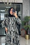 Açelya Elbise-Gri