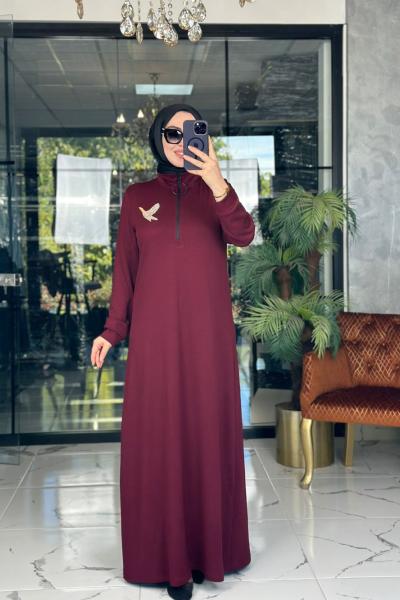 Aylin Elbise Bordo