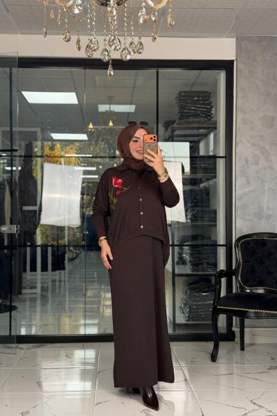 Dilara Takım Kahverengi