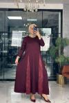 Elçin Elbise Bordo