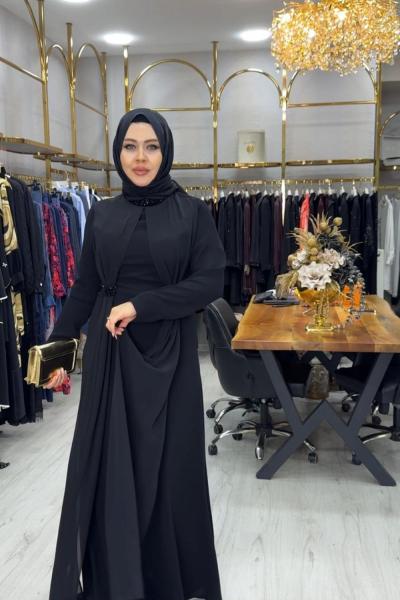 Erva Abiye Elbise Siyah