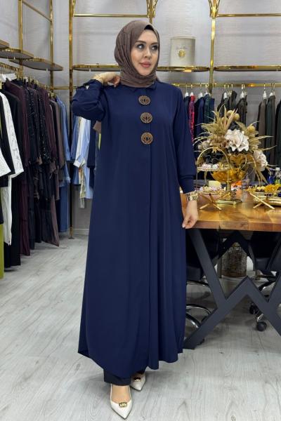 Gizli Düğmeli Gömlek Lacivert