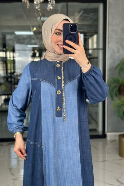 Hicret Elbise-Lacivert