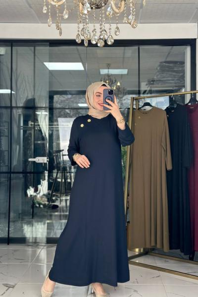 İdil Elbise Lacivert