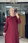 İdil Elbise Bordo