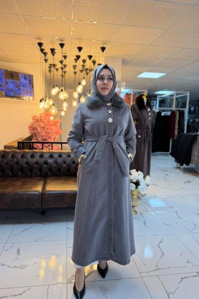 Kaşe Angora Kaban Gri