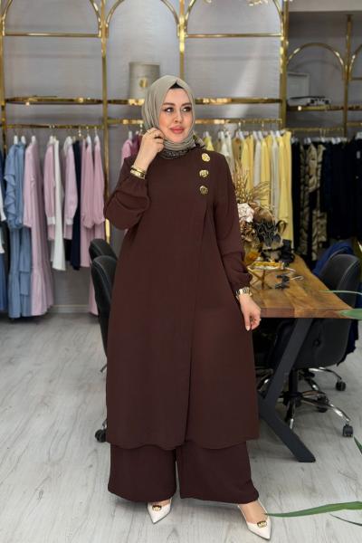 Lara Takım Kahverengi