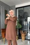 Leyli Takım Kahverengi