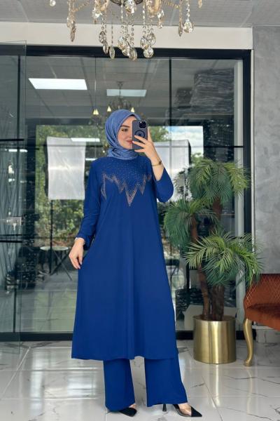 Meram Pantolon Takım İndigo