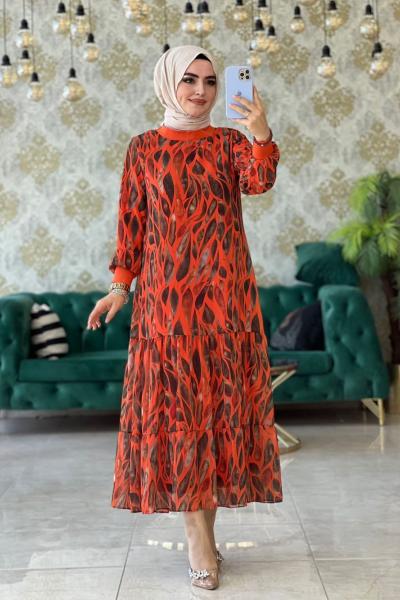 Simay Elbise Turuncu