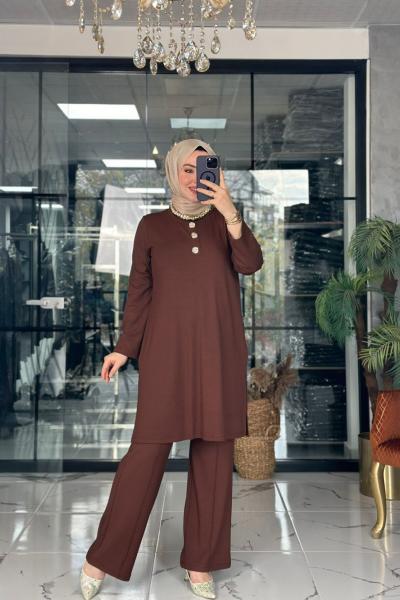 Yazel Takım Kahverengi