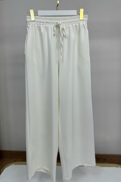 Kampanyalı Bol Pantalon Beyaz