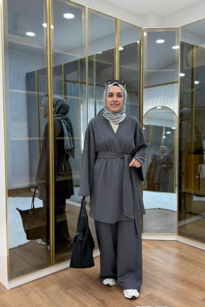 Oysho Kimona Takım Füme