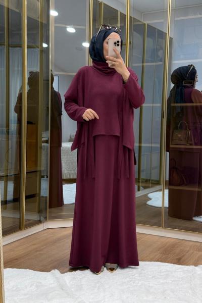 Tasarım İkili Oysho Elbise Mürdüm