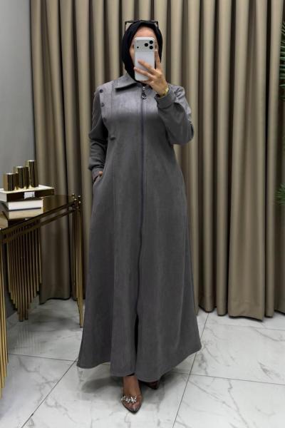 Alya Nubuk Süet Ferace Gri