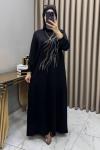 Damla Abiye Elbise Siyah