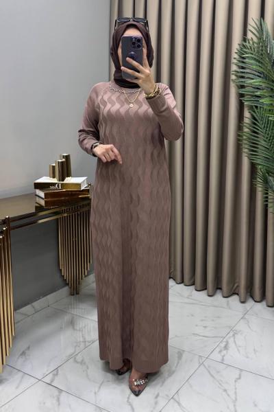 Deniz Soğuk Merserize Elbise Vizon