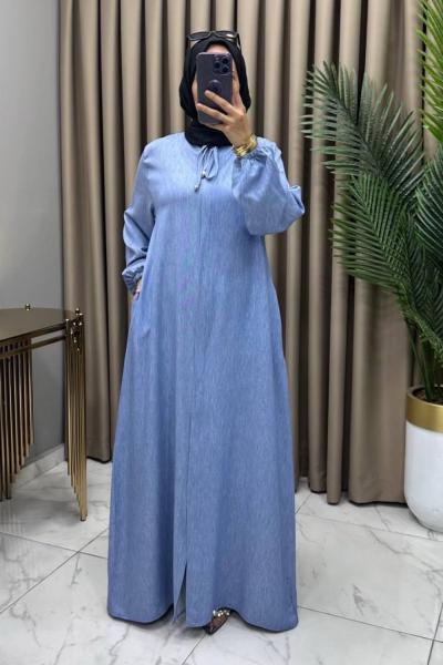 Dilay Kot Ferace Açık Mavi