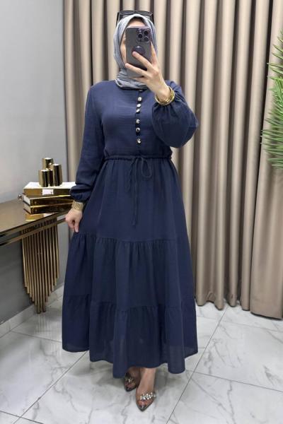 Gülşah Elbise Lacivert