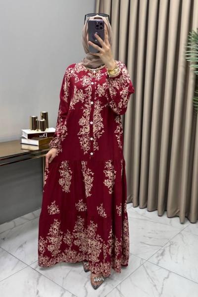 Hürrem Elbise Bordo