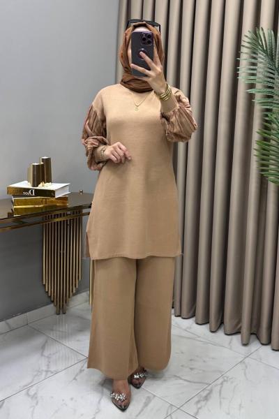 Müjgan Triko Takım Taba