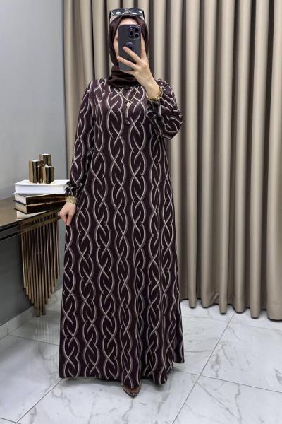 Şükran Elbise Kahve