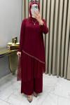 Tüllü Takım Bordo