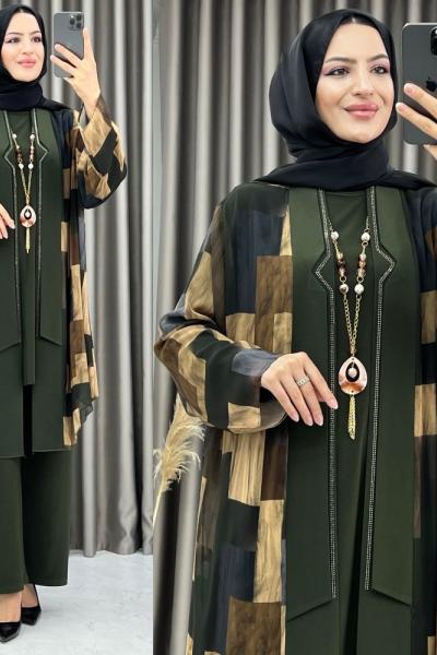 3390 Meyra 3 lü Takım Haki