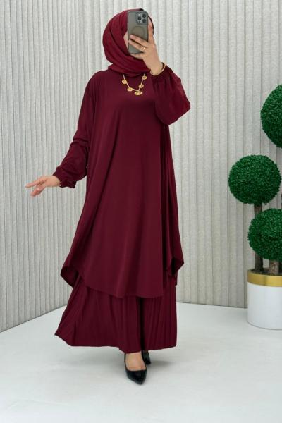 3922 Suzan Piliseli Pantolonlu Takım