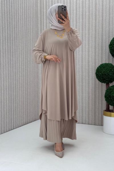 3922 Suzan Piliseli Pantolonlu Takım