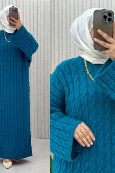 4072 Örgü Triko Elbise