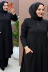 Alara Pantolonlu Takım Siyah