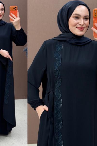 Aygün Kapaklı Ferace Lacivert