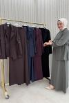 Gülsüm ceketli Elbise takım Lacivert