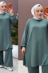 Lux pantolonlu takım Mint Yeşili