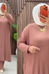 Mısra Pantolonlu Takım Gül