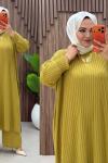 Mısra Pantolonlu Takım Yağ Yeşili