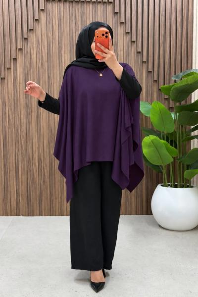 Nazlı Triko Panço Mürdüm